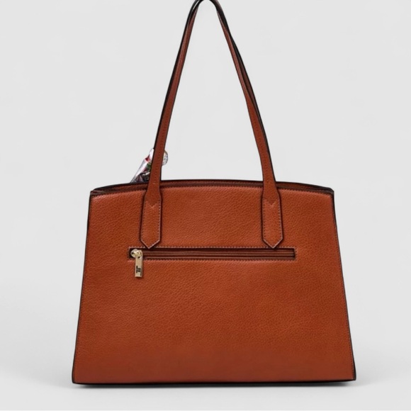 NEW!! London Fog Elisa Satchel Bag with Scarf Accent - Picture 8 of 8